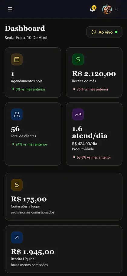 Agendamentos AgendaLuxe